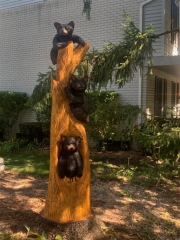 Three Bears in a Stump